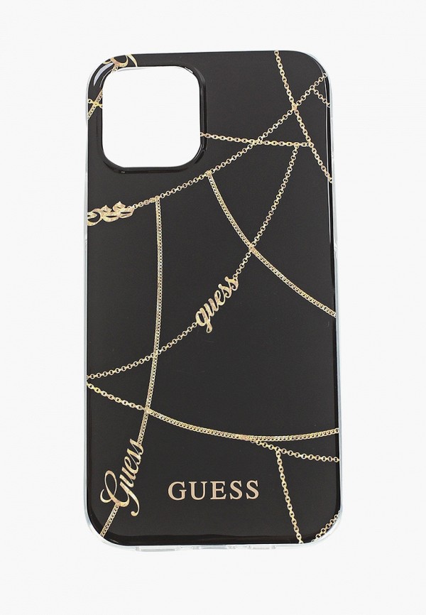 

Чехол для iPhone Guess, Черный, 12/12 Pro (6.1), PC/TPU Chain design Black/Gold