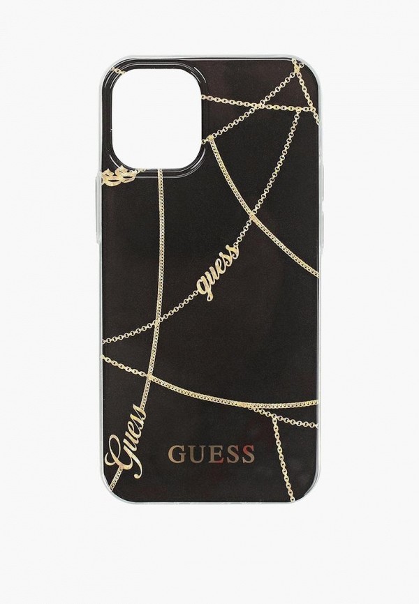 

Чехол для iPhone Guess, Черный, 12 mini (5.4), PC/TPU Chain design Black/Gold