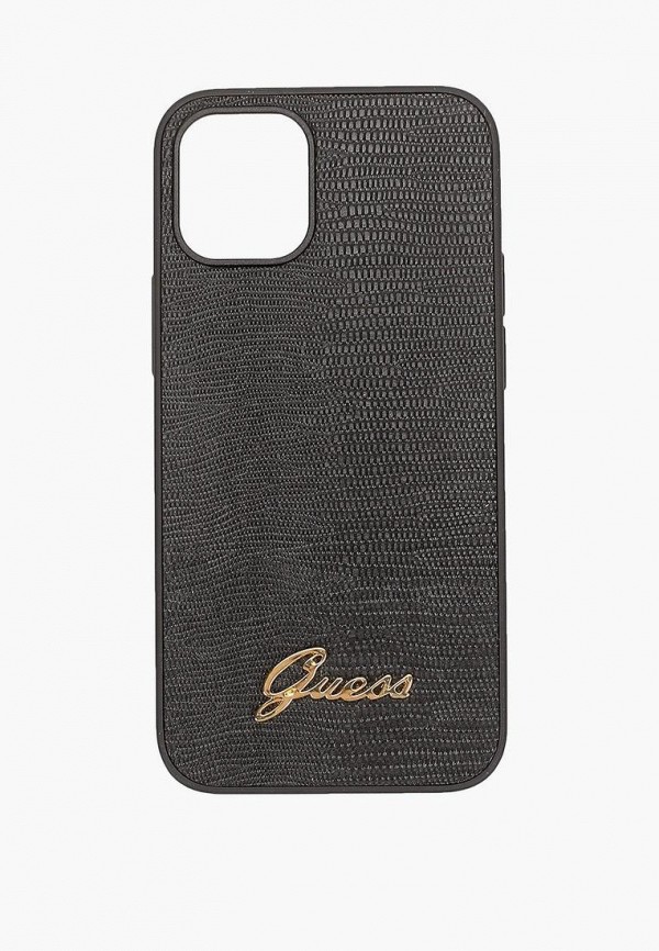 

Чехол для iPhone Guess, Черный, 12 mini (5.4), PU Animal Lizard with metal logo Black