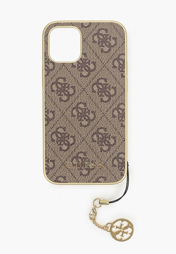 

Чехол для iPhone Guess, Коричневый, 12 mini (5.4), 4G Charms collection Brown