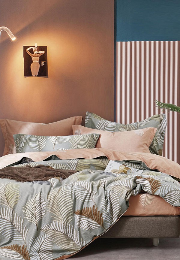 

Постельное белье Евро Bellehome, Серый, Клео