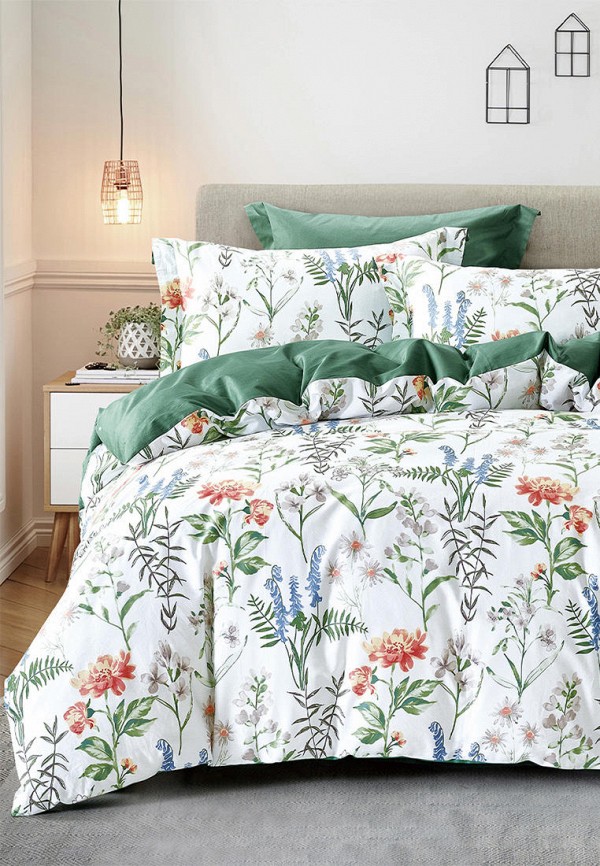 

Постельное белье Евро Bellehome, Белый, Эльзас
