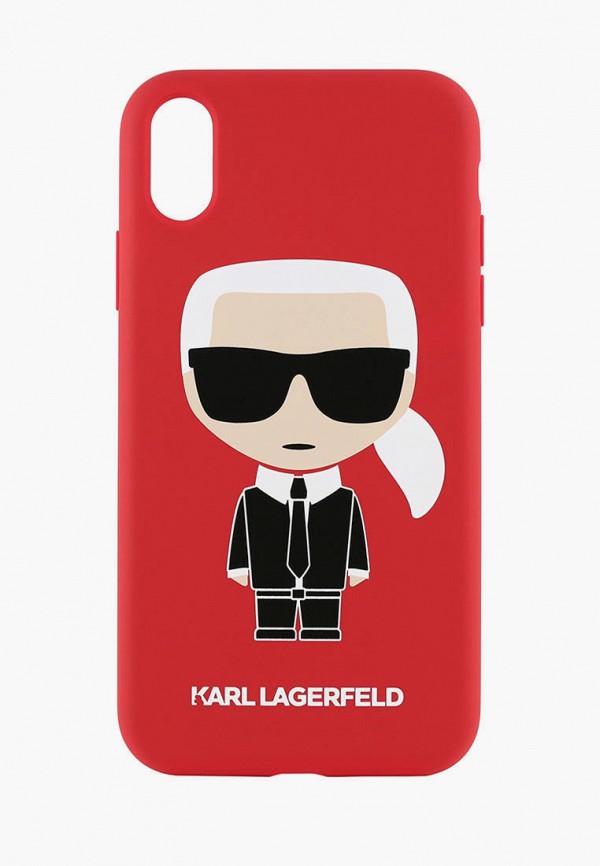 

Чехол для iPhone Karl Lagerfeld, Красный, XR, Liquid silicone Iconic Karl Red