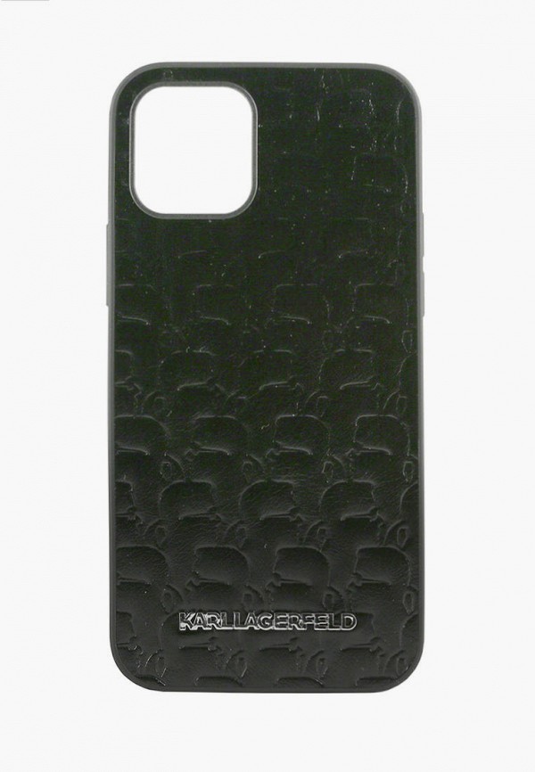 

Чехол для iPhone Karl Lagerfeld, Черный, 12 Pro Max (6.7), PU Kameo embossed Metal logo Black