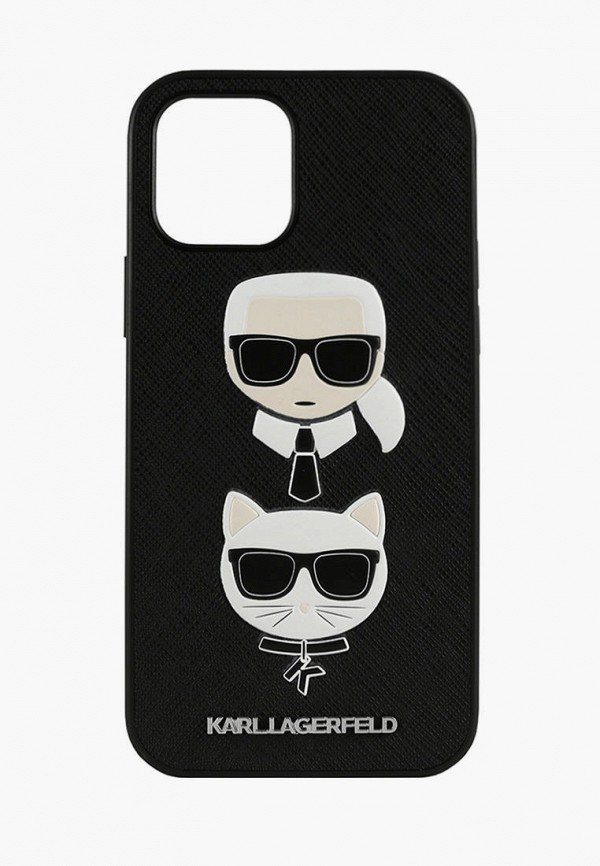 

Чехол для iPhone Karl Lagerfeld, Черный, 12/12 Pro (6.1), PU Saffiano Karl and Choupette Black