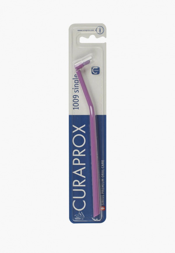 

Зубная щетка Curaprox, Фиолетовый, Монопучковая cs1009 "single & sulcular", 9 мм