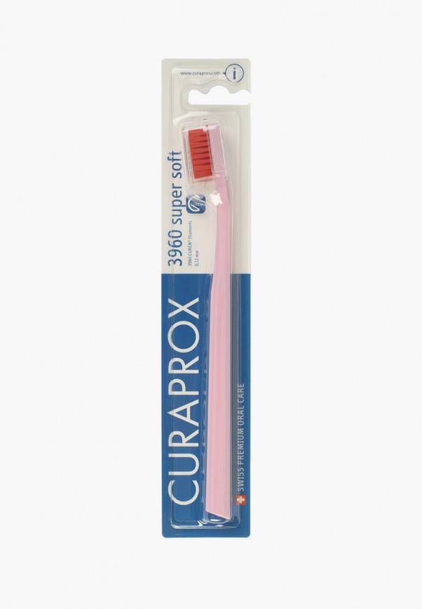 

Зубная щетка Curaprox, Розовый, щетина "supersoft", d 0,12 мм