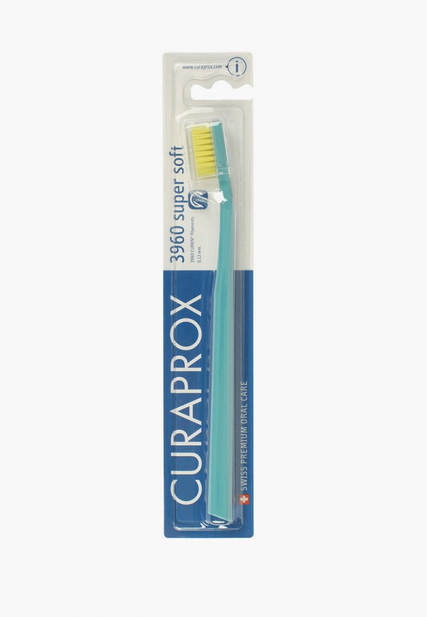 

Зубная щетка Curaprox, Бирюзовый, щетина "supersoft", d 0,12 мм