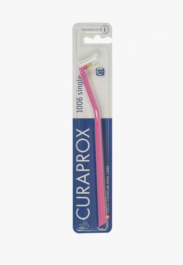 

Зубная щетка Curaprox, Розовый, монопучковая, универсальная