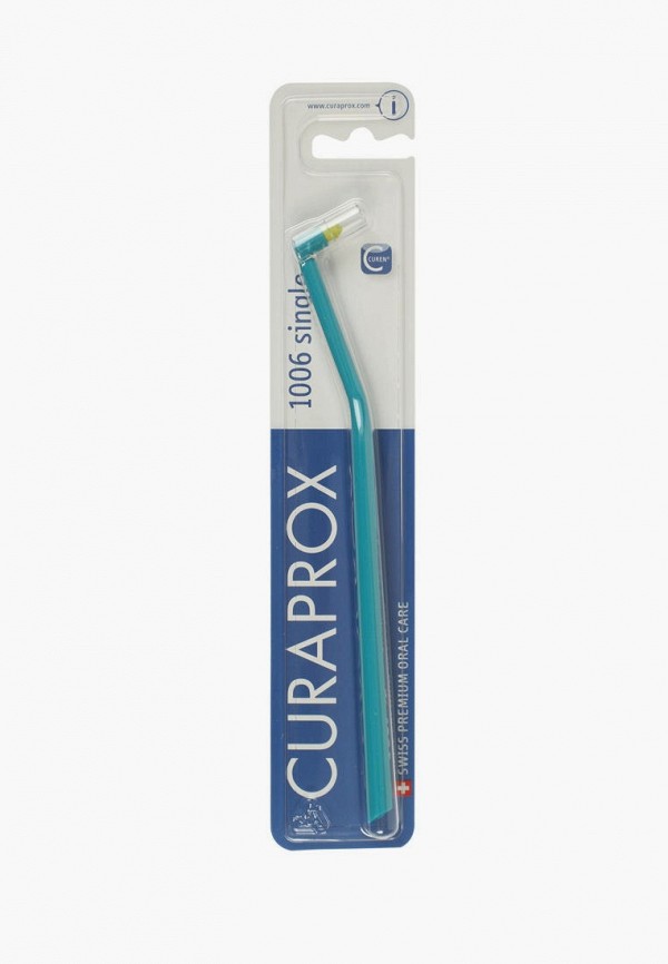 

Зубная щетка Curaprox, Бирюзовый, монопучковая, универсальная