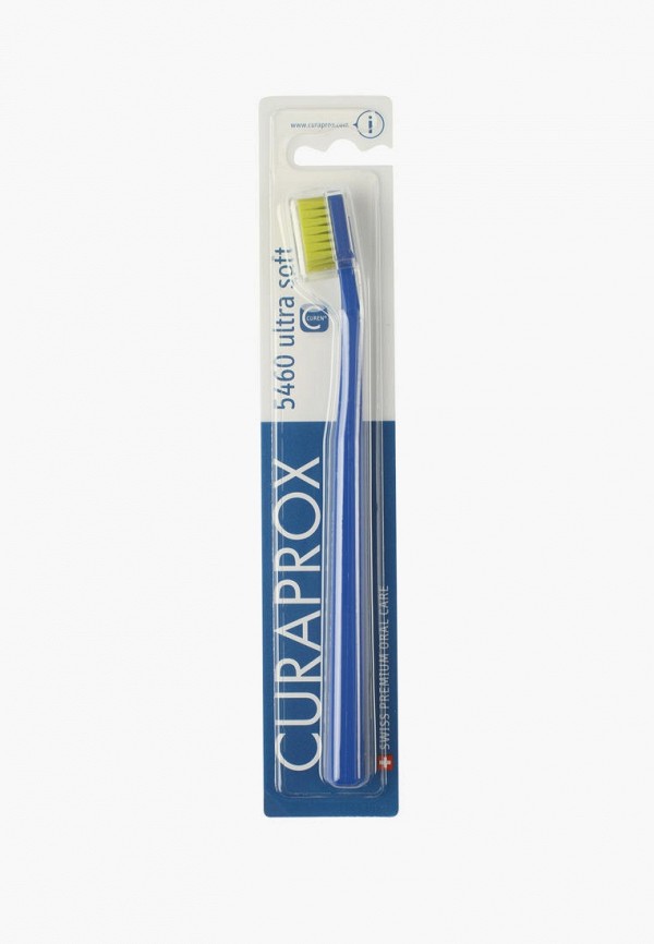 

Зубная щетка Curaprox, Синий, с синтетической щетиной