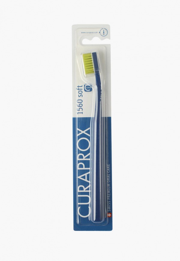 

Зубная щетка Curaprox, Синий, щетина "soft", d 0,15 мм