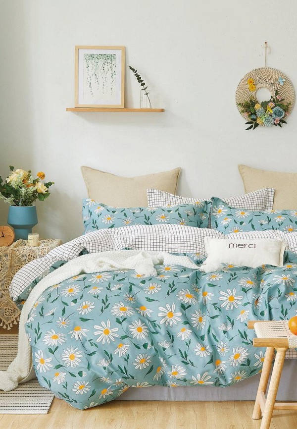 

Постельное белье Евро Sanpa, Бирюзовый, COMFORT