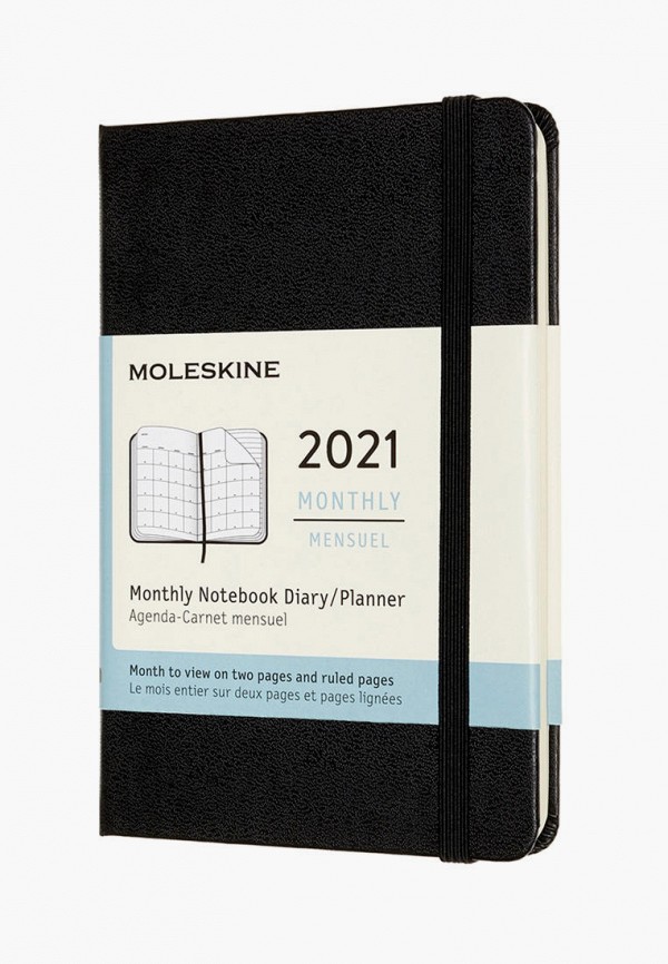 

Ежедневник Moleskine, Черный, 12M MONTHLY PK BLK HARD