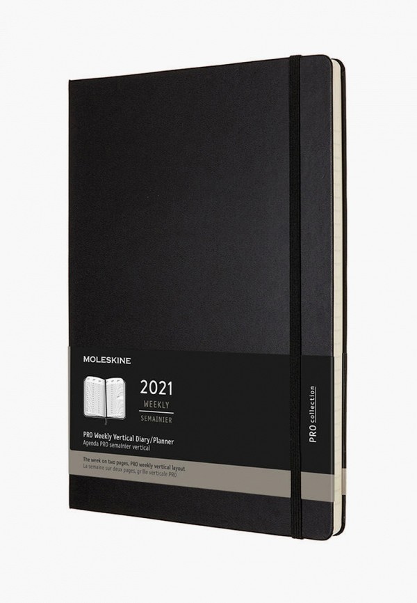 

Ежедневник Moleskine, Черный, 12M PRO WKLY VERT A4 BLK HARD