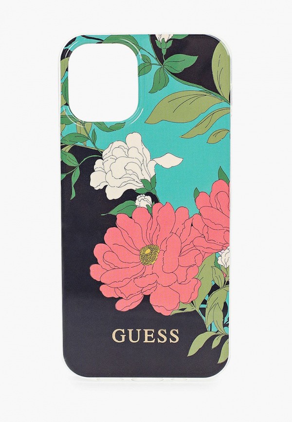 

Чехол для iPhone Guess, Разноцветный, 12 mini (5.4), PC/TPU Flower Shiny N.1 Green