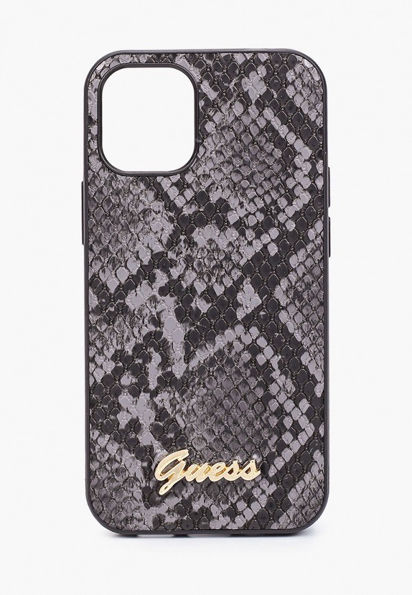 

Чехол для iPhone Guess, Серый, 12 mini (5.4), PU Python Metal logo Black
