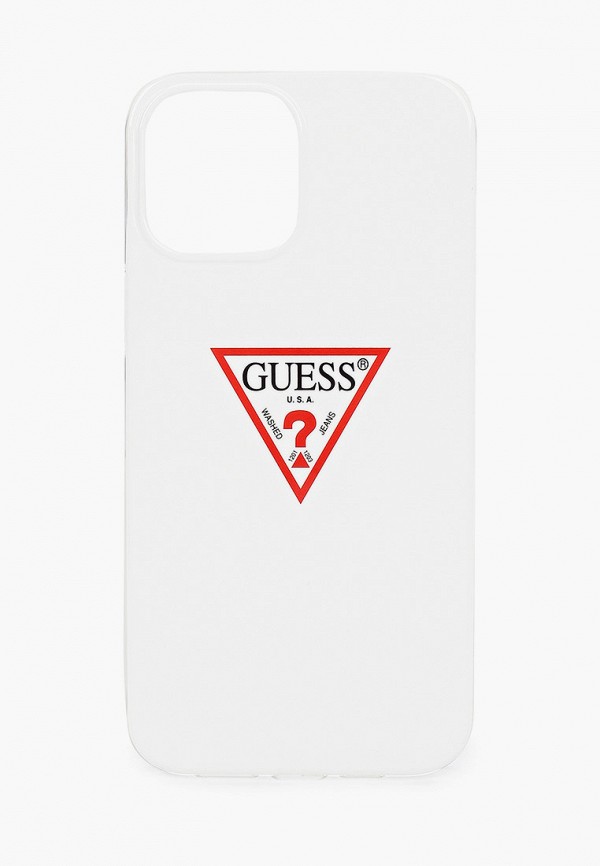 

Чехол для iPhone Guess, Белый, 12 Pro Max (6.7), PC/TPU Shiny Triangle logo White