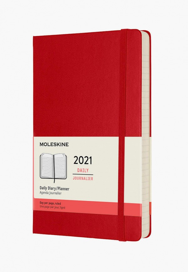 

Ежедневник Moleskine, Красный, 12M DAILY LG S.RED HARD