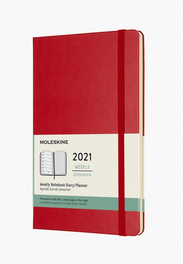 

Ежедневник Moleskine, Красный, 12M WKLY NTBK LG S.RED HARD