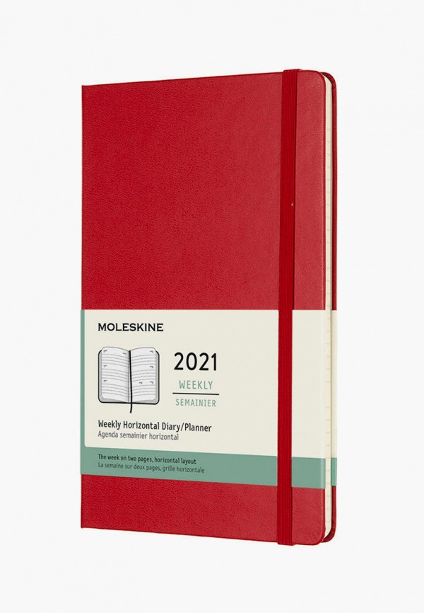 

Ежедневник Moleskine, Красный, 12M WKLY HOR LG S.RED HARD