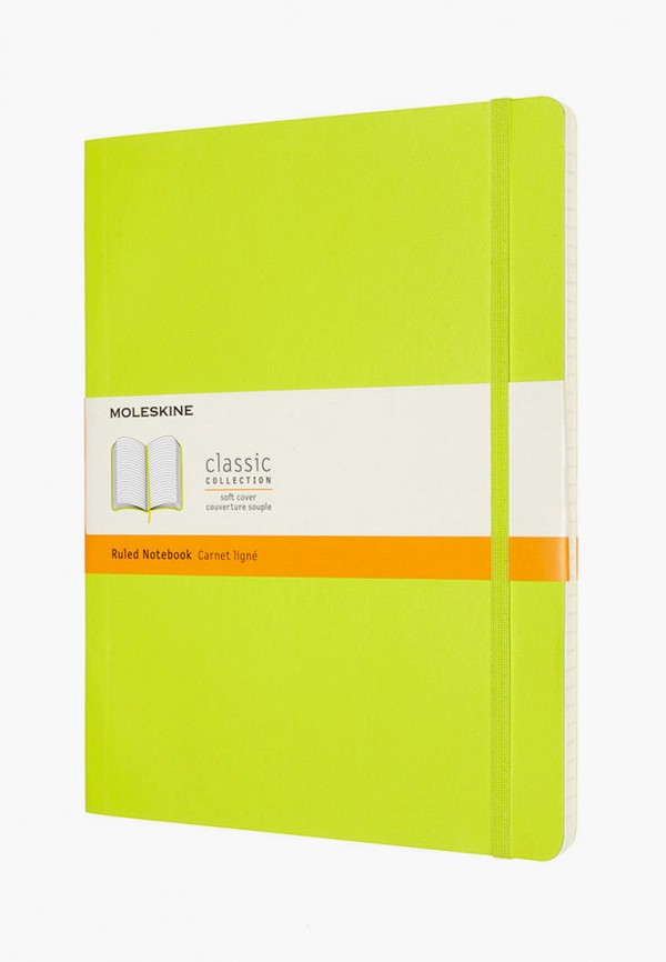 

Блокнот Moleskine, Зеленый, NOTEBOOK XL RUL SOFT LEMON GREEN