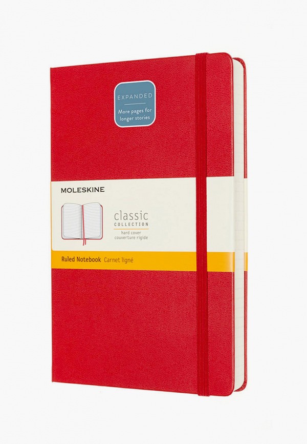 

Блокнот Moleskine, Красный, LG EXPANDED RUL S.RED HARD