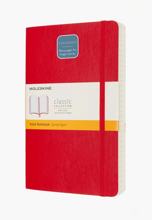 

Блокнот Moleskine, Красный, LG EXPANDED RUL S.RED SOFT
