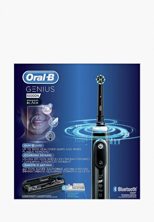 

Электрическая зубная щетка Oral B, Черный, Genius 10000N Black D 701.525.6XC