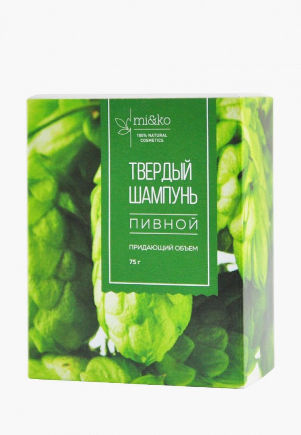 

Твердый шампунь Mi&Ko, Коричневый, Пивной 75 г