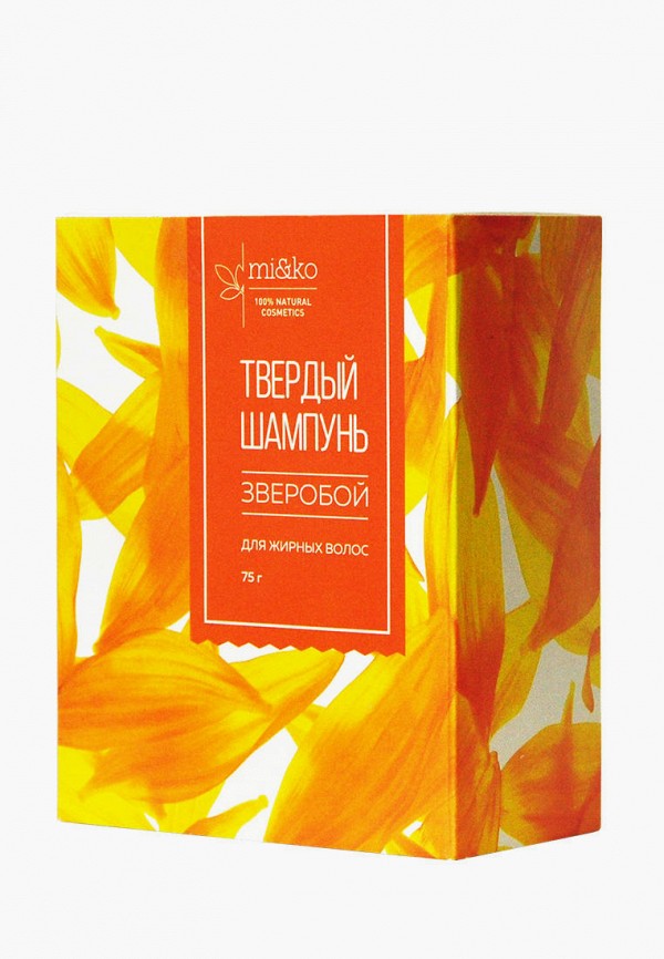 

Твердый шампунь Mi&Ko, Желтый, Зверобой для жирных волос 75 г