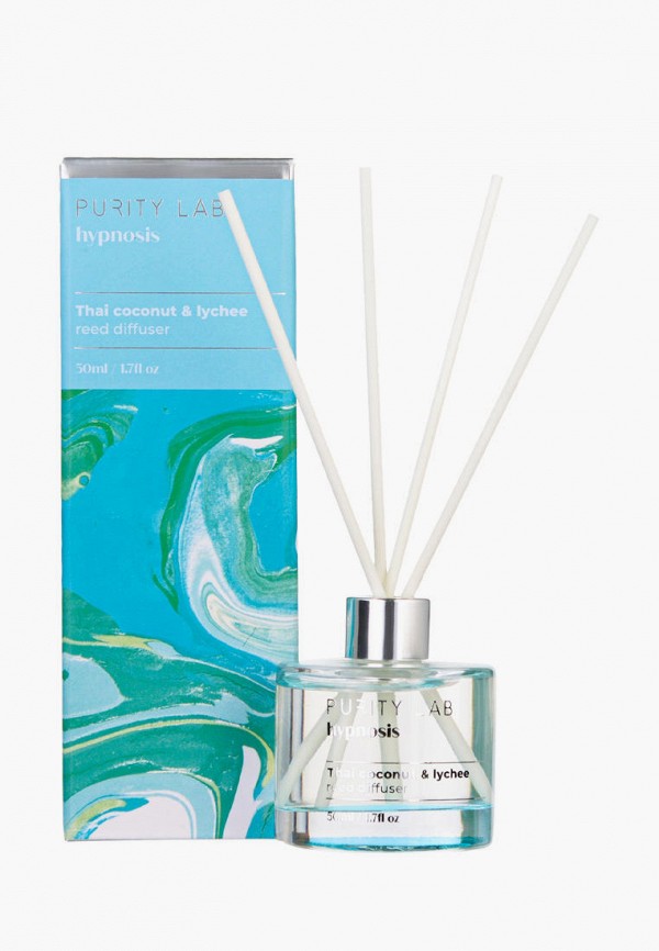 

Аромадиффузор Decogallery, Голубой, "Thai Coconut and lychee" 50 мл