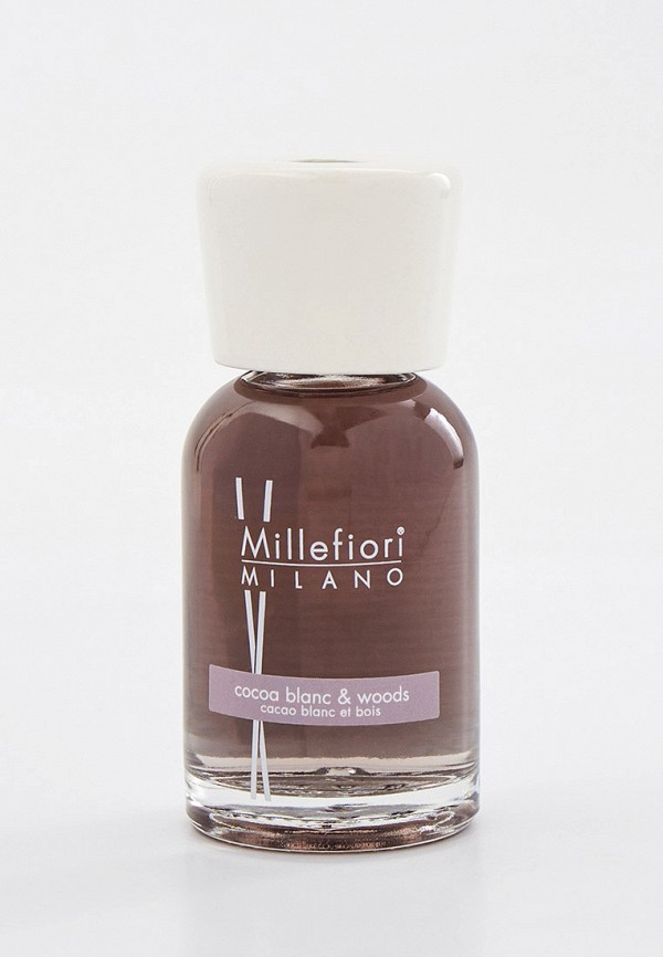 

Аромадиффузор Millefiori Milano, Прозрачный, NATURAL / 100 мл Белое какао и дерево / Cocoa blanc & Woods