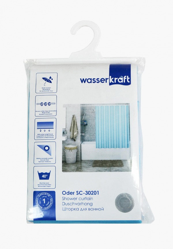 

Штора для ванной Wasserkraft, 180х200 см