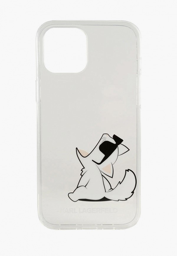 Чехол для iPhone Karl Lagerfeld 12/12 Pro (6.1), PC/TPU Choupette Fun Transparent чехол brosco для apple iphone 12 12 pro tpu transparent ip12 12pro tpu transparent