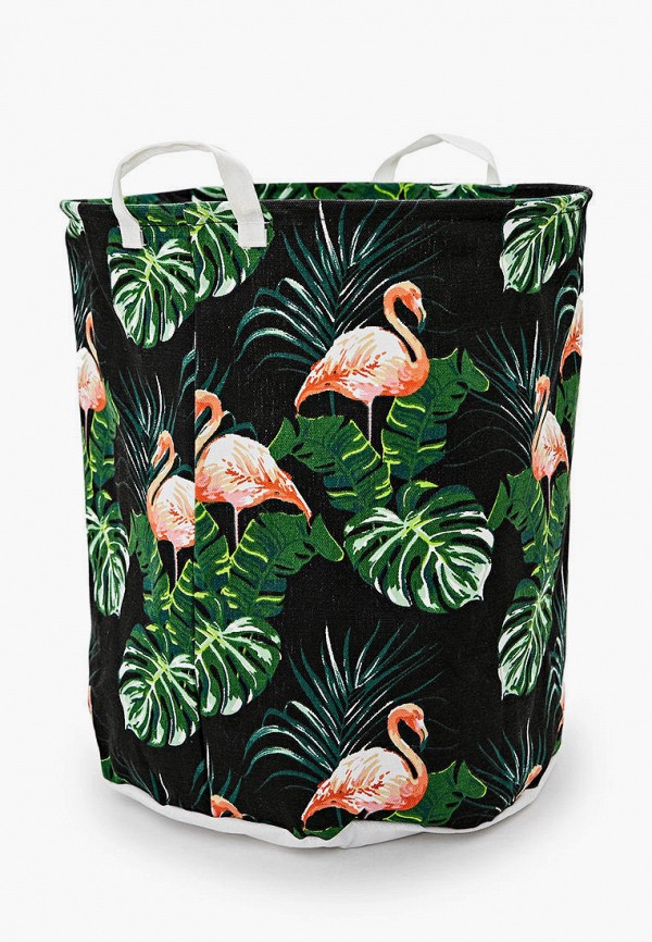 

Корзина Berni Home, Черный, Flamingos and leaves