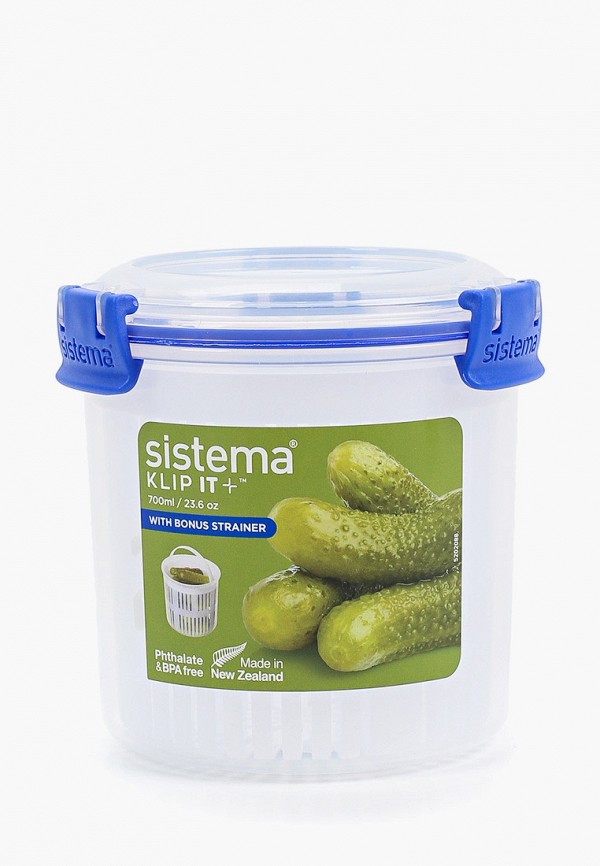 

Контейнер для хранения продуктов Sistema, Прозрачный, KLIP IT+, 700мл