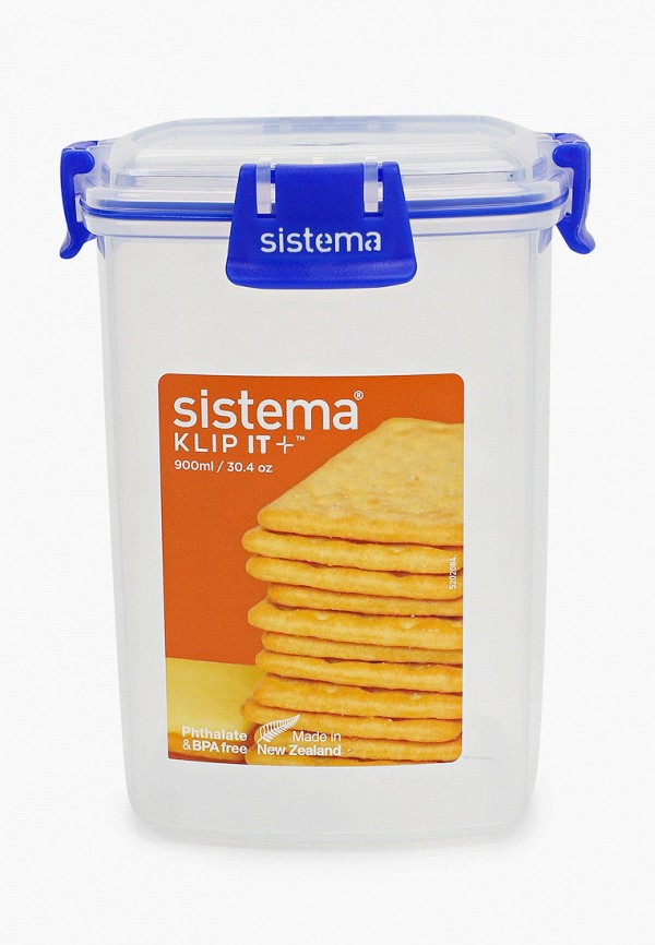 

Контейнер для хранения продуктов Sistema, Прозрачный, KLIP IT+, 900 мл