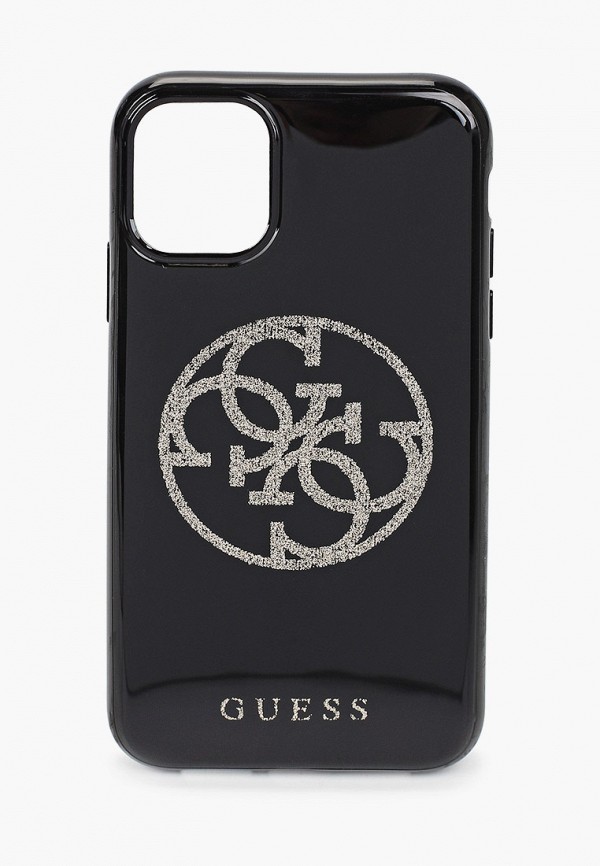 

Чехол для iPhone Guess, Черный, 11, 4G Circle Logo TPU Black/Gold