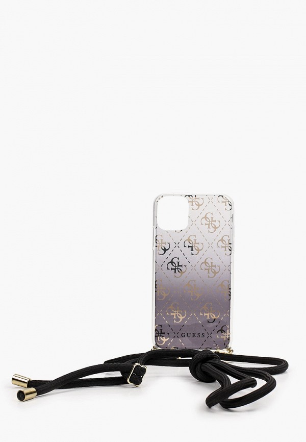 

Чехол для iPhone Guess, Черный, 11, 4G Cord collection PC/TPU Gradient Black