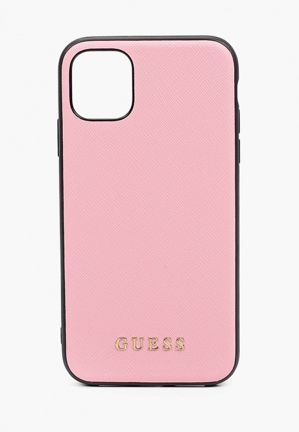 

Чехол для iPhone Guess, Розовый, 11, Silicone Saffiano Pink