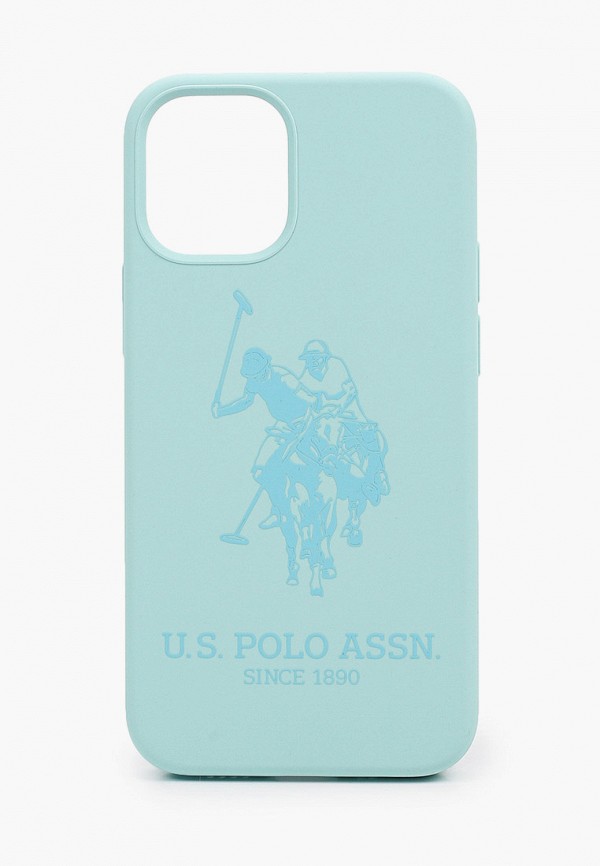

Чехол для iPhone U.S. Polo Assn., Бирюзовый, 12 mini (5.4), Liquid Silicone Double horse Mint