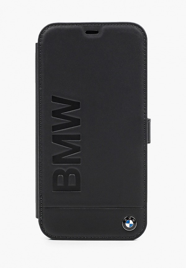 

Чехол для iPhone BMW, Черный, 12 Pro Max (6.7), Signature Genuine leather Logo imprint Black