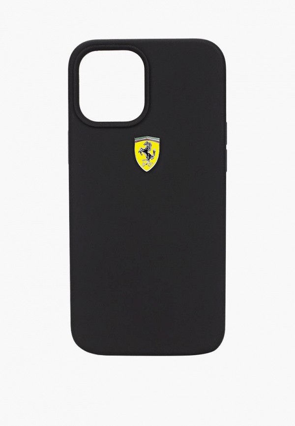 

Чехол для iPhone Ferrari, Черный, 12 Pro Max (6.7), On-Track Liquid silicone with metal logo Black