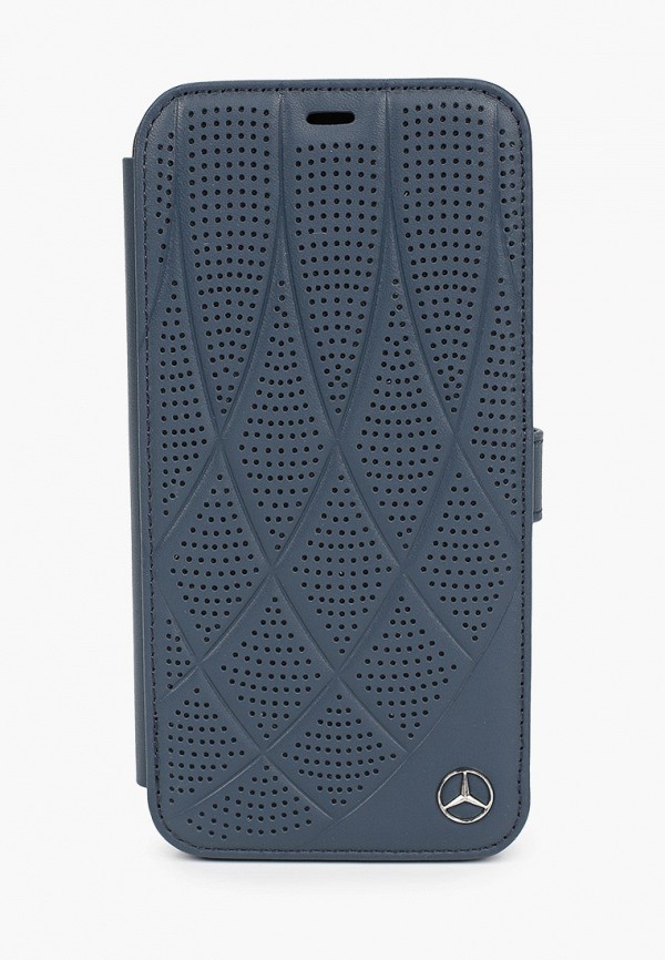 

Чехол для iPhone Mercedes-Benz, Синий, 12 Pro Max (6.7), Genuine leather Bow Quilted/perforated Navy