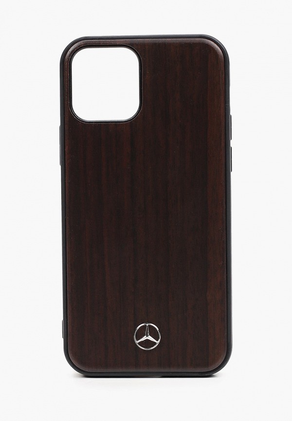 

Чехол для iPhone Mercedes-Benz, Коричневый, 12/12 Pro (6.1), Wood Rosewood Brown
