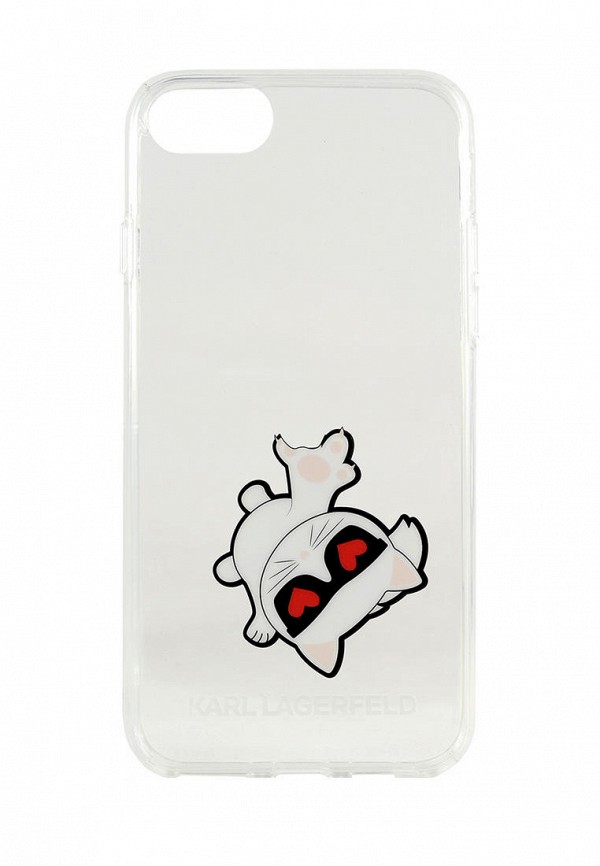 

Чехол для iPhone Karl Lagerfeld, Прозрачный, 8 / SE 2020, PC/TPU collection Choupette Fun Transparent