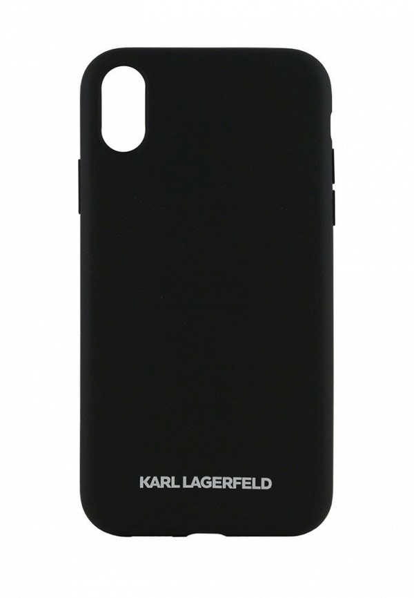 

Чехол для iPhone Karl Lagerfeld, Черный, XR, Liquid silicone Silver logo Black