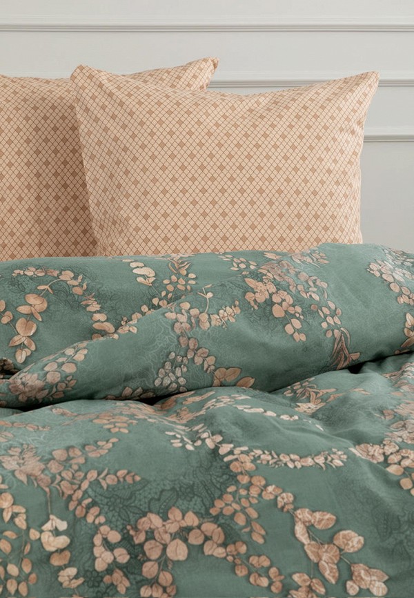 Постельное белье Евро Mia Cara зеленый, размер 00, фото 7