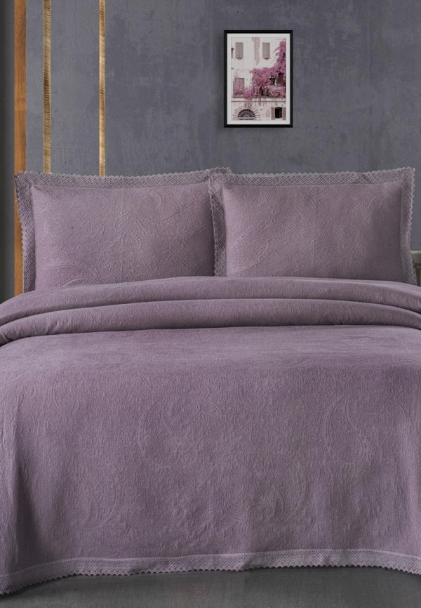 

Комплект с покрывалом Arya home collection, Фиолетовый, Paisley 160х220